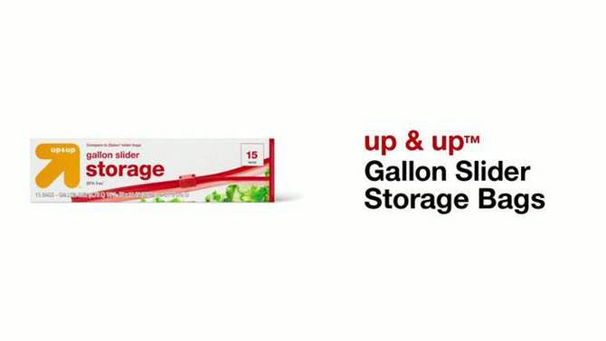 Gallon Slider Storage Bags - up & up™, 2 of 5, play video