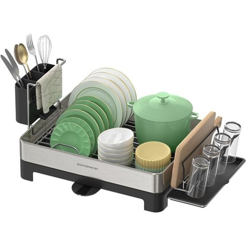 CELLPAK Dish Drying Rack, Dish Drainer With Utensil Holder and Removable Drainer  Tray & Reviews