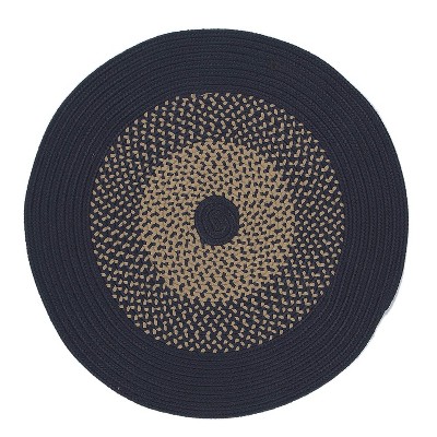 Colonial Mills Winterhold Round Area Rug - Navy 7X7