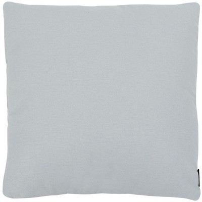 Beige and Silver Beaded 20" Square Throw Pillow