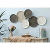 LuxenHome Multi-Color Metal Round Plate Wall Decor - 3 of 4
