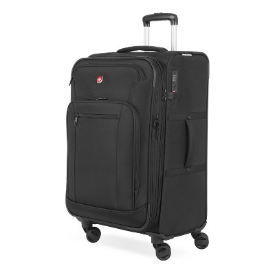 SWISSGEAR Zurich Softside Medium Checked Suitcase - Black