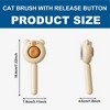 BABYYER Dog Brushes with Release Button for Massage and Removes Loose Fur, Dog Hair Brush Kitten Deshedding Comb for Cats Dogs - 4 of 4