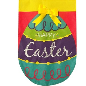 Briarwood Lane Burlap House Flag 40x28 For Outdoor Happy Easter Egg For Easter House Flag - 1 of 4