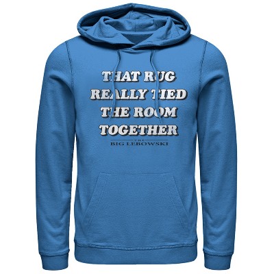 Men's The Big Lebowski Rug Really Tied Room Together Pull Over Hoodie