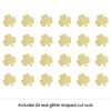 Big Dot of Happiness Gold Glitter Shamrocks - No-Mess Real Gold Glitter Cut-Outs - St. Patrick's Day Party Confetti - Set of 24 - 2 of 4