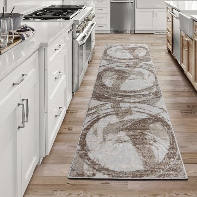 Gertmenian Alor Montu Modern Abstract Beige Indoor Polypropylene Area Rug
