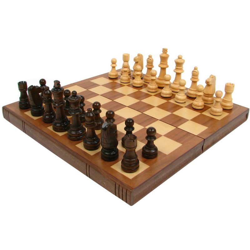 Toy Time Book-Style Chess Board With Staunton Chessmen - Walnut, 2 of 5