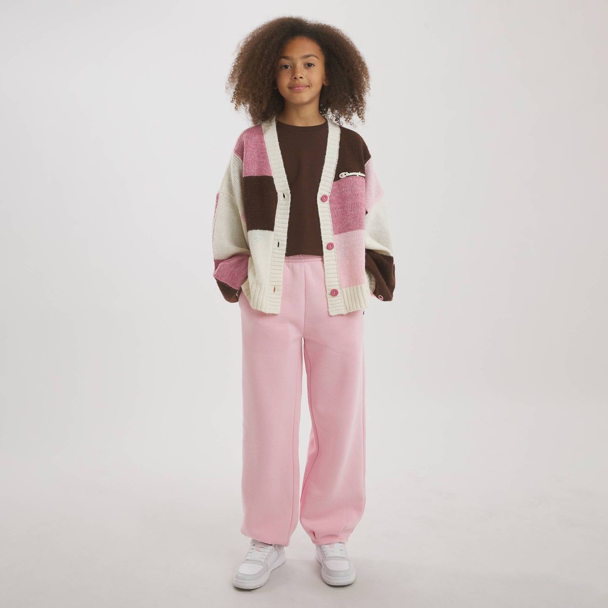 Champion Girls' Oversized Patchwork Cardigan Sweater - thumbnail 9
