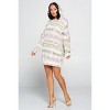 Slickblue Soft Terry Brushed Print Sweater Dress – Casual Dress in Cream, Perfect for Fall/Winter, S-L - 4 of 4