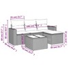vidaXL 5 Piece Patio Sofa Set with Cushions - 3 of 4