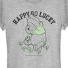 Juniors Womens Winnie the Pooh St. Patrick's Day Happy Go Lucky T-Shirt - 2 of 4