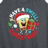 Women's - SpongeBob SquarePants - Have A Swell Christmas Graphic Racerback Tank - 2 of 4
