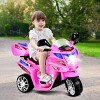 Costway 3 Wheel Kids Ride On Motorcycle 6V Battery Powered Electric Toy Power Bicycle - 2 of 4