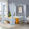 Yaheetech Metal Canopy Platform Bed Frame with Headboard and Footboard and Slatted Structure - 2 of 4