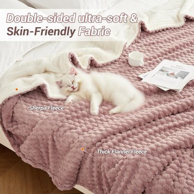 Sofa Electric Heated Blanket - Flannel Jacquard Turtle Back Throw, Handmade Craft, Cute, Soft, Comfortable, Clean Bedroom Home Decor Gift