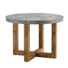 NicBex Round Dining Table Set for 4 Modern Practical Wooden MDF Dining Table with 4 Chairs for Kitchen - 2 of 4
