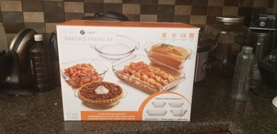 Libbey Baker's Basics 3pc Glass Casserole Dish Set : Target