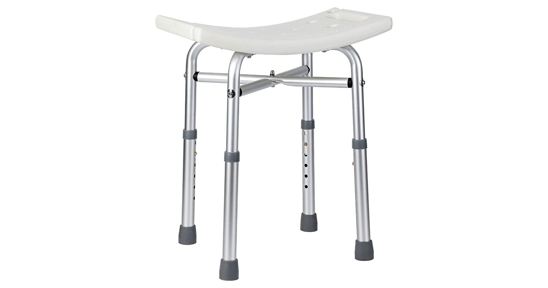 Whizmax Shower Bench, Shower Chair for Inside Shower with Adjustable Leg, Shower Seat for The Elderly and Disabled, Bear 350 Lb Capacity, White