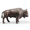 SPI Home Prairie Strider Buffalo Sculpture – Aluminum Western Accent, 20” Bronze Wildlife Decor for Shelf or Desk - 3 of 4