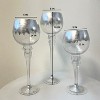 Essential Decor & Beyond 3PC Glass Candle Holder - 2 of 4