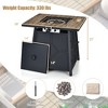 Costway 28 Inches Propane Gas Fire Pit Table  40,000 BTU Outdoor Heater W/Cover - 4 of 4