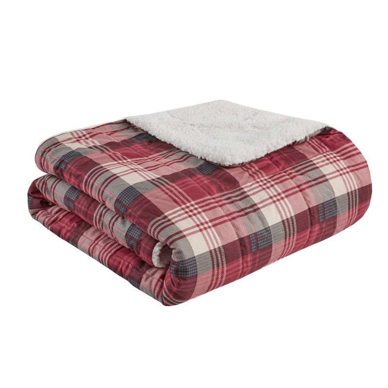 50&#34;x70&#34; Oversized Tasha Down Alternative Throw Blanket Red - Woolrich, 1 of 8