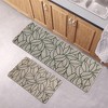 Evideco French Home Goods Jungle Print Kitchen Mats - Non-Slip, Washable, Leaf Design, Available in Two Sizes - 4 of 4