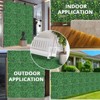 Artificial Boxwood Wall Panels, Faux Greenery Wall with 100 Zip Ties, UV-Protected Grass Backdrop Wall Panels, Garden Wall Panels for Indoor, Outdoor - 4 of 4