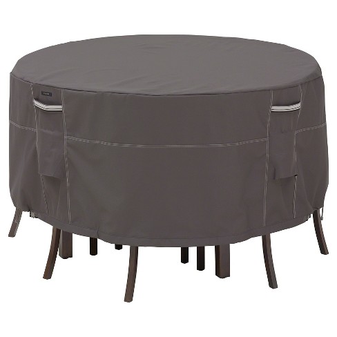 Classic Accessories Dark Taupe Ravenna Small Round Patio Table And 4