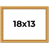 PosterPalooza | 18x13 Wood Antique Frame with UV Acrylic, 4 Finishes: Bronze, Gold, Silver, and Black - 2 of 4