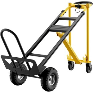 3-in-1 Heavy Duty Foldable Convertible Hand Truck with Wheels, 800 lbs Capacity Dolly Cart for Moving, Shopping, Travel - 1 of 4