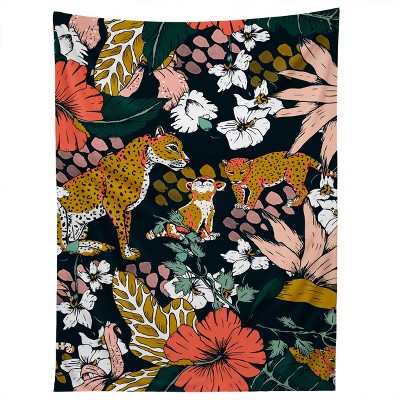 Marta Barragan Camarasa Animal print dark jungle Tapestry - Society6