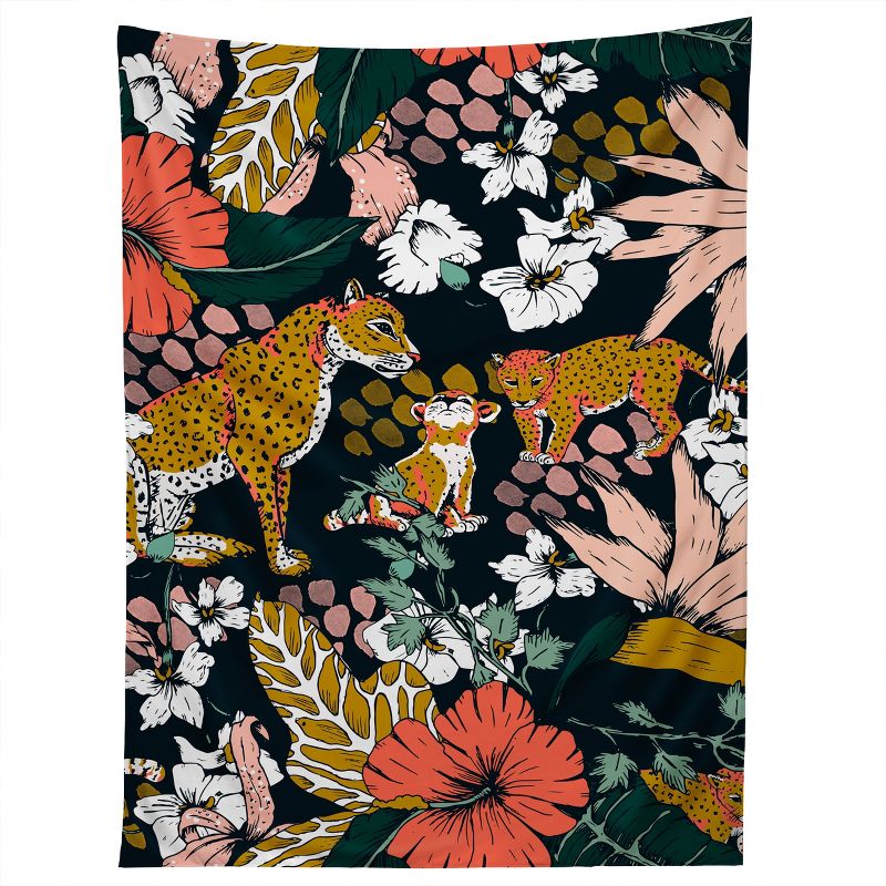 Marta Barragan Camarasa Animal print dark jungle Tapestry - Society6, 1 of 4
