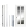 Lirago 8-Lite Clear Glass Fiberglass Front Doors - 36 in. x 80 in. Right-Hand Inswing with 4-9/16" White Primed Knock-Down Jamb - 2 of 4