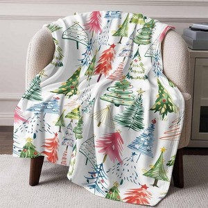 Lomsoe Christmas Blanket Gift, Snowman Flannel Throw, Holiday Blanket, Baby Kids Christmas Gift, Cozy Family Home Decor Blanket. - 1 of 3