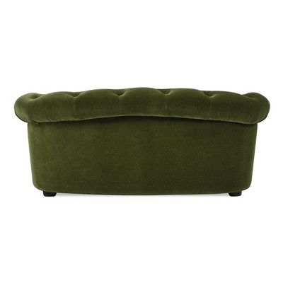 Kiki 36.5" Olive Green Velvet Chesterfield Pet Sofa Bed