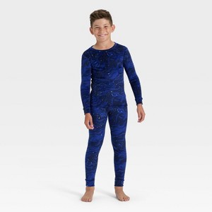 Kids' Long Sleeve Snuggly Soft Pajama Set - Cat & Jack™ - 1 of 4