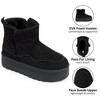 Alpine Swiss Tiana Womens Platform Mini Boots | Faux Fur Lined Short Ankle Boots | Slip On Warm Winter Booties | Lightweight Anti-Slip Outsole - 3 of 4