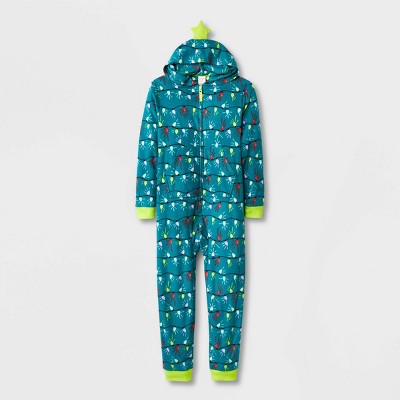 Kids' Christmas Tree Holiday Union Suit - Cat & Jack™ Green
