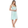 Casual Nights Women's Satin Lace Camisole Nightgown - 3 of 4
