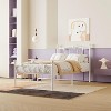 Twin Bed Frame for Kids, Twin Bed Frame with Heart Shaped Headboard and Tailboard,Pink - 3 of 4