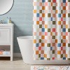 Kids' Shower Curtain Checkered - Pillowfort™ - image 2 of 4