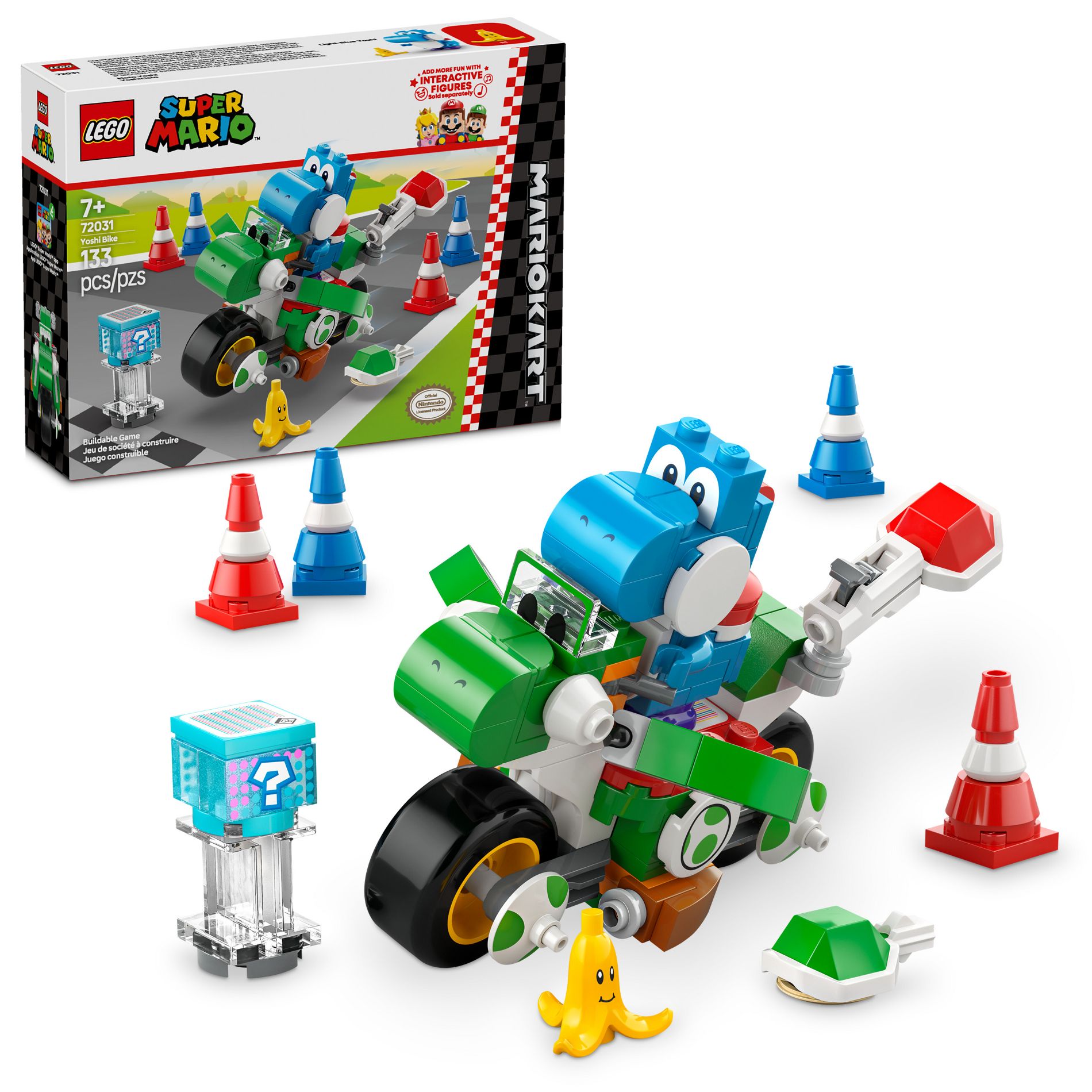 LEGO Super Mario Kart Yoshi Bike Building Toy 72031