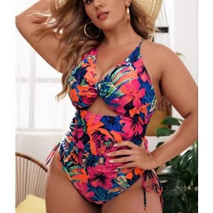 Plus Size Swimsuit for Women One Piece Summer Swimsuits High Waisted Bathing Suits - 1 of 4