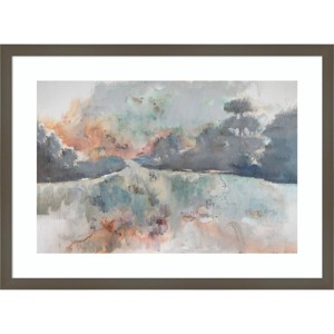 Amanti Art Outer River Banks I by Mary Parker Buckley Wood Framed Wall Art Print - 1 of 4
