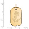 Black Bow Jewelry 10k Yellow Gold Navy Midshipmen NCAA Pendant - 2 of 3