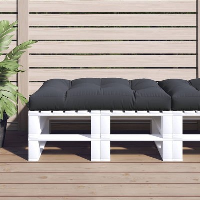 vidaXL Pallet Cushion Anthracite 100% polyester 47.2 x 31.5 in