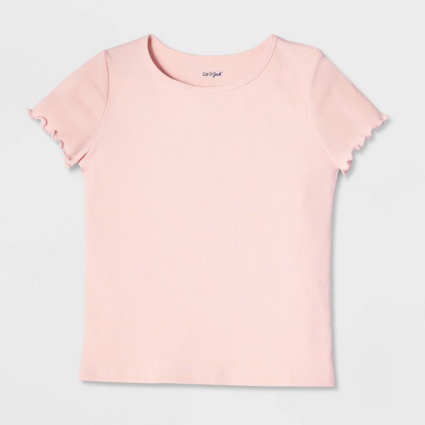 Camiseta de Manga Corta para Niña Acanalada Ajustada - Cat & Jack™ 2