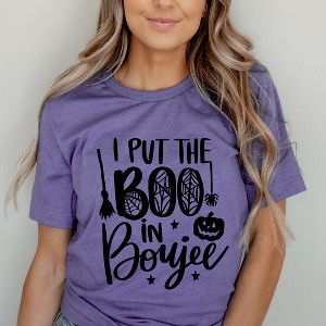 Simply Sage Market Women's I Put The Boo In Boujee Short Sleeve Graphic Tee - 1 of 4